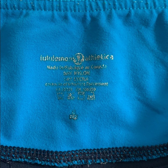 Lululemon Flare Yoga Pants Blue Two Tone 6 Lowrise - Picture 6 of 7